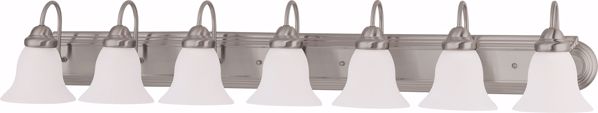 Picture of NUVO Lighting 60/3283 Ballerina - 7 Light 48" Vanity with Frosted White Glass