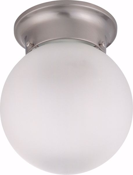 Picture of NUVO Lighting 60/3299 1 Light 6" Ceiling Mount with Frosted White Glass - (1) 13w GU24 Lamp Included