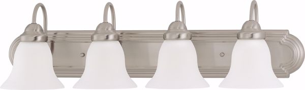 Picture of NUVO Lighting 60/3324 Ballerina ES - 4 Light 30" Vanity with Frosted White Glass - (4) 13w GU24 Lamps Included