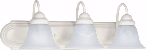 Picture of NUVO Lighting 60/333 Ballerina - 3 Light - 24" - Vanity - with Alabaster Glass Bell Shades