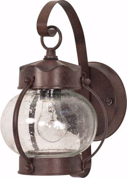 Picture of NUVO Lighting 60/3458 1 Light - 11" - Wall Lantern - Onion Lantern with Clear Seed Glass; Color retail packaging