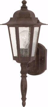 Picture of NUVO Lighting 60/3471 Cornerstone - 1 Light - 18" - Wall Lantern - with Clear Seed Glass; Color retail packaging