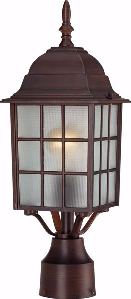 Picture of NUVO Lighting 60/3483 Adams - 1 Light - 17" Outdoor Post with Frosted Glass; Color retail packaging