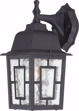 Picture of NUVO Lighting 60/3486 Banyan - 1 Light - 12" Outdoor Wall with Clear Water Glass; Color retail packaging