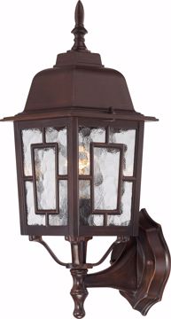 Picture of NUVO Lighting 60/3488 Banyan - 1 Light - 17" Outdoor Wall with Clear Water Glass; Color retail packaging