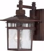 Picture of NUVO Lighting 60/3492 Cove Neck - 1 Light - 12" Outdoor Lantern with Clear Seed Glass; Color retail packaging