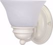 Picture of NUVO Lighting 60/352 Empire - 1 Light - 7" - Vanity - with Alabaster Glass Bell Shades