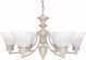 Picture of NUVO Lighting 60/359 Empire - 6 Light - 26" - Chandelier - with Alabaster Glass Bell Shades