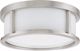 Picture of NUVO Lighting 60/3811 Odeon ES - 2 Light 13" Flush Dome with White Glass - (2) 13w GU24 Lamps Included