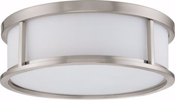 Picture of NUVO Lighting 60/3812 Odeon ES - 3 Light 15" Flush Dome with White Glass - (3) 13w GU24 Lamps Included