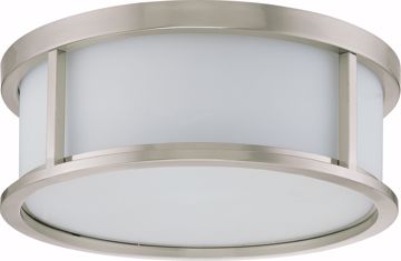 Picture of NUVO Lighting 60/3813 Odeon ES - 3 Light 17" Flush Dome with White Glass - (3) 13w GU24 Lamps Included