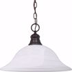 Picture of NUVO Lighting 60/391 1 Light - 16" - Pendant - Alabaster Glass