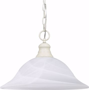Picture of NUVO Lighting 60/393 1 Light - 16" - Pendant - Alabaster Glass