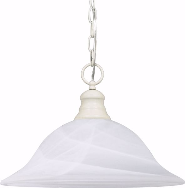 Picture of NUVO Lighting 60/393 1 Light - 16" - Pendant - Alabaster Glass