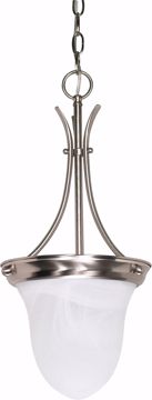 Picture of NUVO Lighting 60/394 1 Light - 10" - Pendant - Alabaster Glass Bell