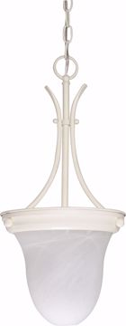 Picture of NUVO Lighting 60/397 1 Light - 10" - Pendant - Alabaster Glass Bell