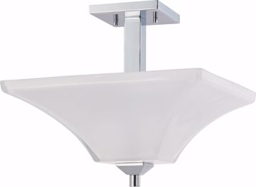 Picture of NUVO Lighting 60/4007 Parker - 2 Light Semi Flush Fixture with Sandstone Etched Glass