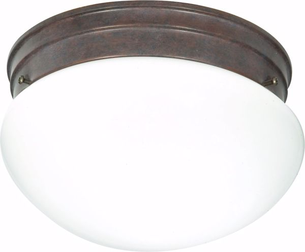 Picture of NUVO Lighting 60/407 2 Light CFL - 10" - Medium White Mushroom - (2) 13W GU24 Lamps Included