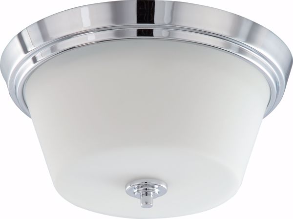 Picture of NUVO Lighting 60/4088 Bento - 2 Light Flush Fixture with Satin White Glass