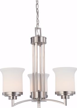 Picture of NUVO Lighting 60/4104 Harmony - 3 Light Chandelier with Satin White Glass