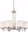 Picture of NUVO Lighting 60/4105 Harmony - 6 Light Chandelier with Satin White Glass