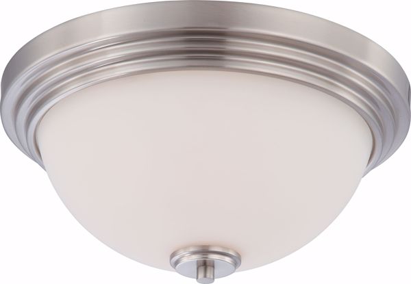 Picture of NUVO Lighting 60/4111 Harmony - 2 Light Flush Dome Fixture with Satin White Glass