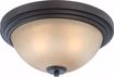 Picture of NUVO Lighting 60/4131 Harmony - 2 Light Flush Dome Fixture with Saffron Glass