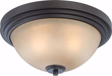 Picture of NUVO Lighting 60/4131 Harmony - 2 Light Flush Dome Fixture with Saffron Glass