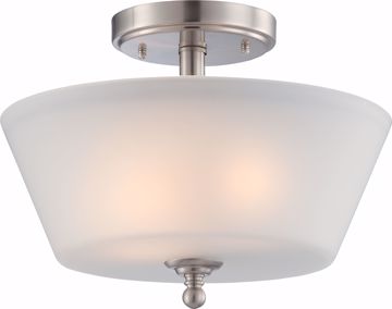 Picture of NUVO Lighting 60/4151 Surrey - 2 Light Semi Flush Fixture with Frosted Glass