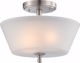 Picture of NUVO Lighting 60/4151 Surrey - 2 Light Semi Flush Fixture with Frosted Glass