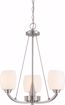 Picture of NUVO Lighting 60/4185 Helium - 3 Light Chandelier with Satin White Glass