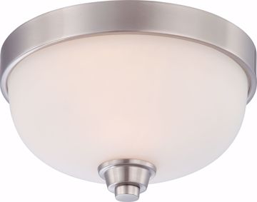 Picture of NUVO Lighting 60/4191 Helium - 1 Light Flush Dome Fixture with Satin White Glass