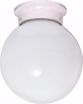 Picture of NUVO Lighting 60/436 ES - 1 Light 13W 6" Ball Flush White / White Glass