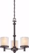 Picture of NUVO Lighting 60/4547 Decker - 3 Light Chandelier with Clear & Cream Glass