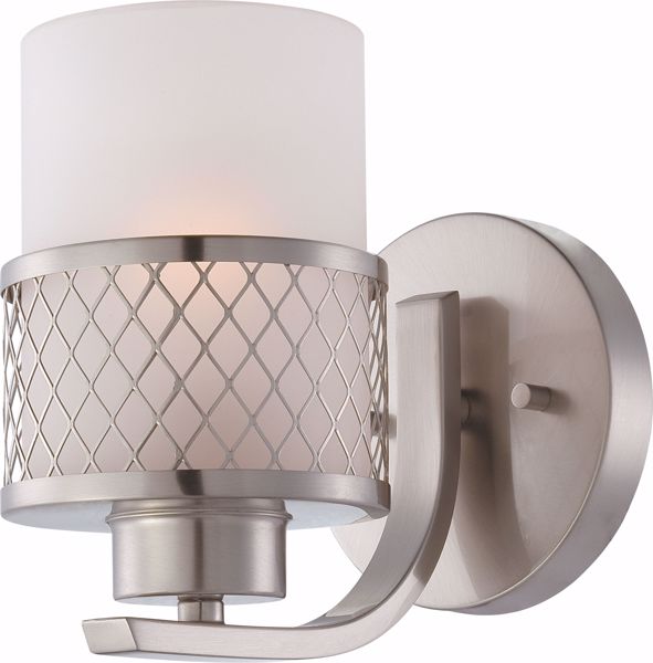 Picture of NUVO Lighting 60/4681 Fusion - 1 Light Vanity Fixture with Frosted Glass