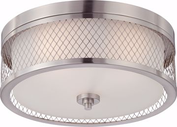 Picture of NUVO Lighting 60/4691 Fusion - 3 Light Flush Dome Fixture with Frosted Glass