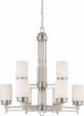 Picture of NUVO Lighting 60/4709 Wright - 9 Light Chandelier with Satin White Glass