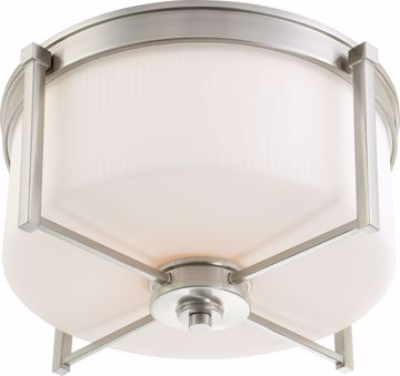 Picture of NUVO Lighting 60/4712 Wright - 3 Light Large Flush Fixture with Satin White Glass