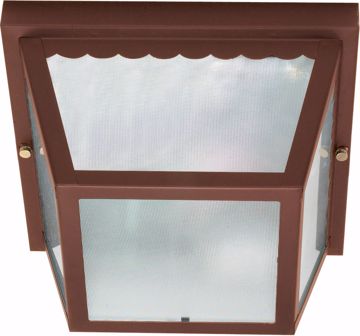 Picture of NUVO Lighting 60/472 2 Light - 10" - Carport Flush Mount - With Textured Frosted Glass