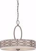 Picture of NUVO Lighting 60/4726 Harlow - 4 Light Pendant with Khaki Fabric Shade