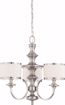 Picture of NUVO Lighting 60/4734 Candice - 3 Light Chandelier with Pleated White Shades