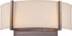 Picture of NUVO Lighting 60/4854 Gemini - 2 Light Wall Sconce with Khaki Fabric Shade