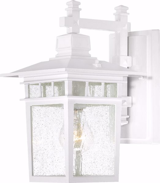 Picture of NUVO Lighting 60/4951 Cove Neck - 1 Light - 12" Outdoor Lantern with Clear Seed Glass