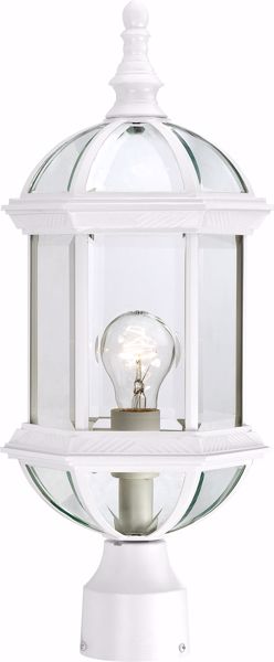 Picture of NUVO Lighting 60/4974 Boxwood - 1 Light - 19" Outdoor Post with Clear Beveled Glass