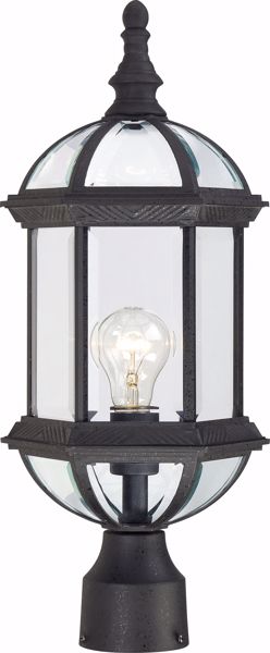Picture of NUVO Lighting 60/4976 Boxwood - 1 Light - 19" Outdoor Post with Clear Beveled Glass