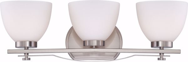Picture of NUVO Lighting 60/5013 Bentlley - 3 Light Vanity Fixture with Frosted Glass