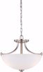 Picture of NUVO Lighting 60/5017 Bentley - 3 Light Semi Flush with Frosted Glass