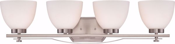 Picture of NUVO Lighting 60/5019 Bentlley - 4 Light Vanity Fixture with Frosted Glass