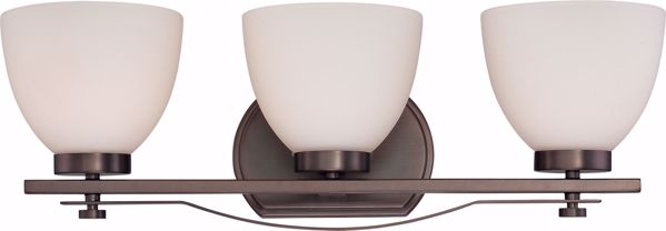 Picture of NUVO Lighting 60/5113 Bentley - 3 Light Vanity Fixture with Frosted Glass