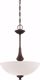 Picture of NUVO Lighting 60/5138 Patton - 3 Light Pendant with Frosted Glass